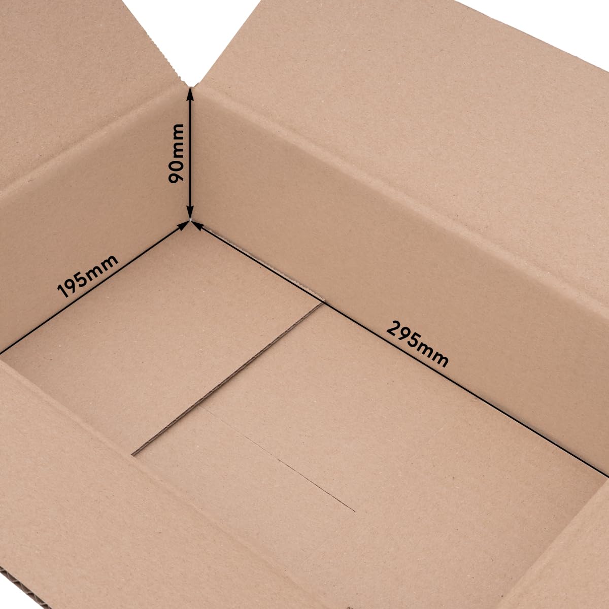 verpacking Faltkartons 295 x 195 x 90 mm Braun (Außenmaß 300 x 200 x 100 mm) KK 33 1-wellig Versandkarton für kleine Waren DHL Päckchen DPD GLS Kartons (250 Stück)