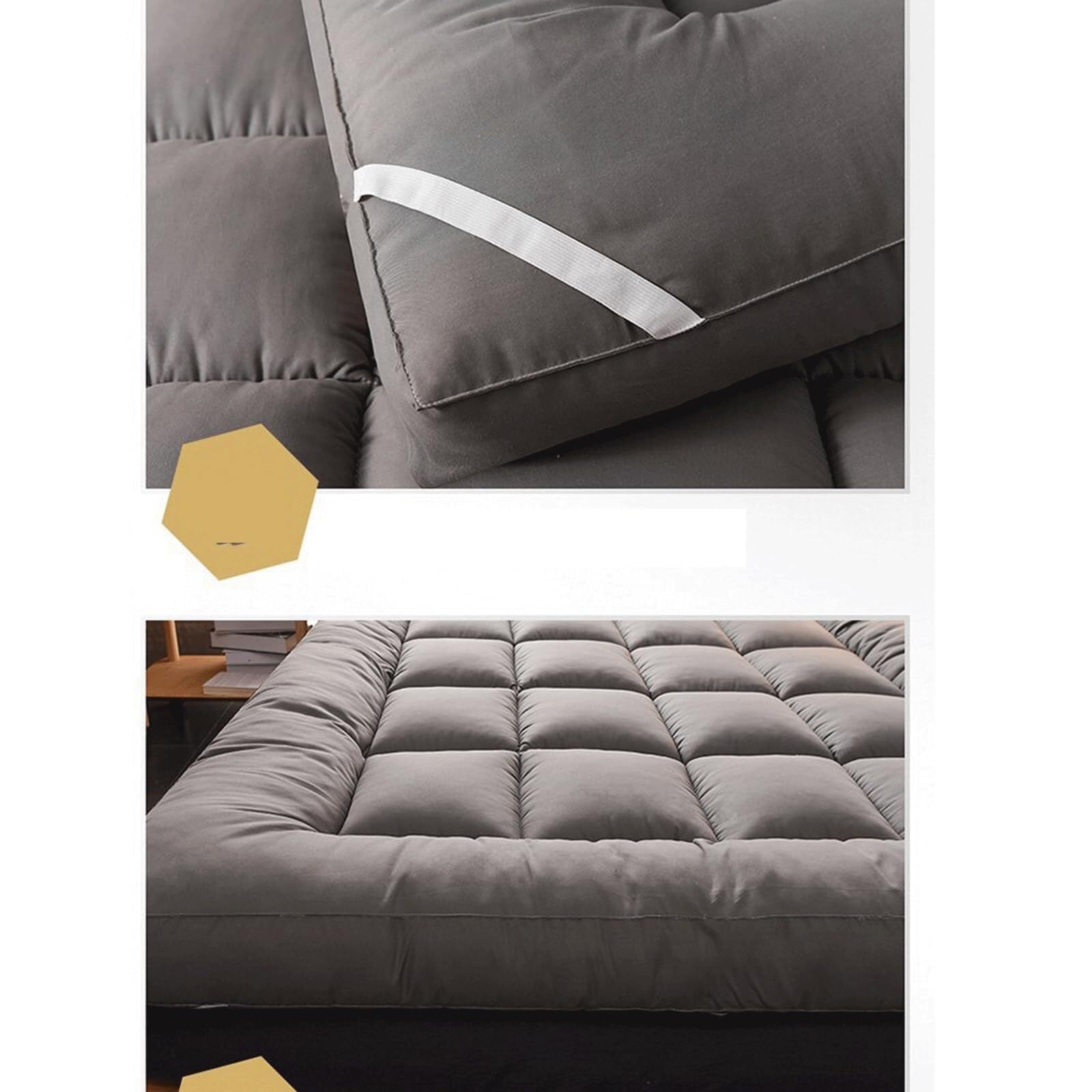 Un materasso futon giapponese comodo e traspirante, adatto a dormitori, campeggio e viaggi. (Dimensioni: 120 x 200 cm) Risparmia spazio e consente un sonno tranquillo.