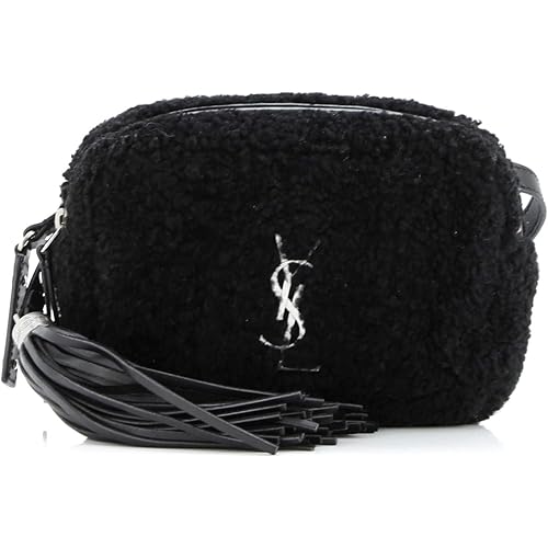 Saint Laurent, Pre-Loved Lou Belt Bag Shearling, Black