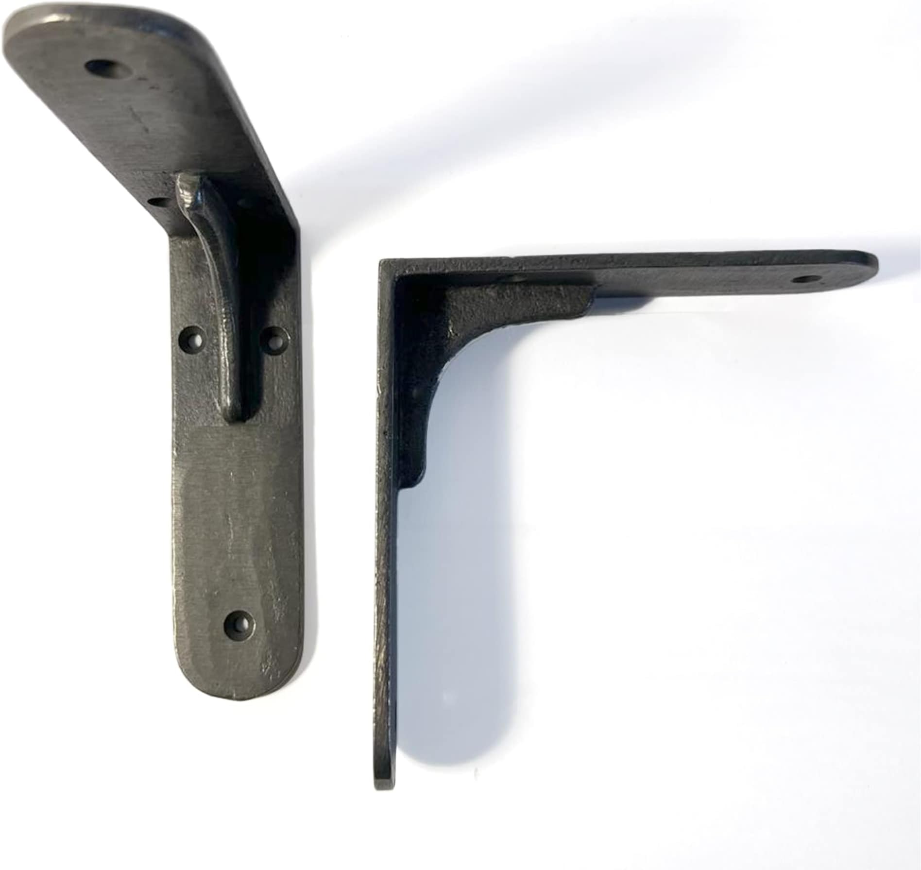 2 X Sheffield Traditional CAST Iron Shelf Brackets 6 x 6 Inch Cast Iron Pair of Heavy Duty Wall Brackets for Shelves | Industrial Shelf Brackets | Scaffold Board Brackets