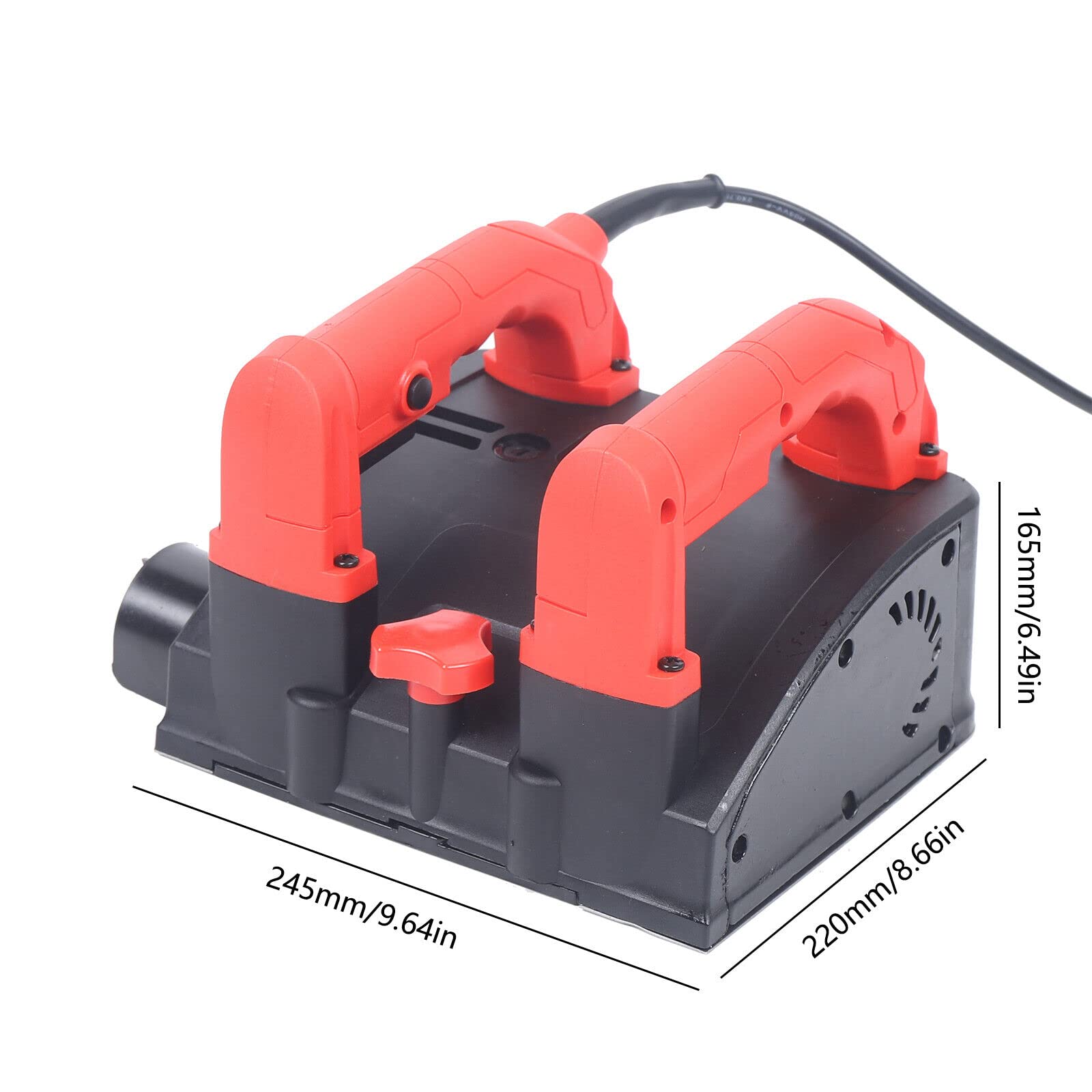 Rectificadoras dobles, 1200 W, 220 V, fresadora de hormigón, fresadora de pared, fresadora de yeso para pared, granito, yeso, pintura vieja de cerámica
