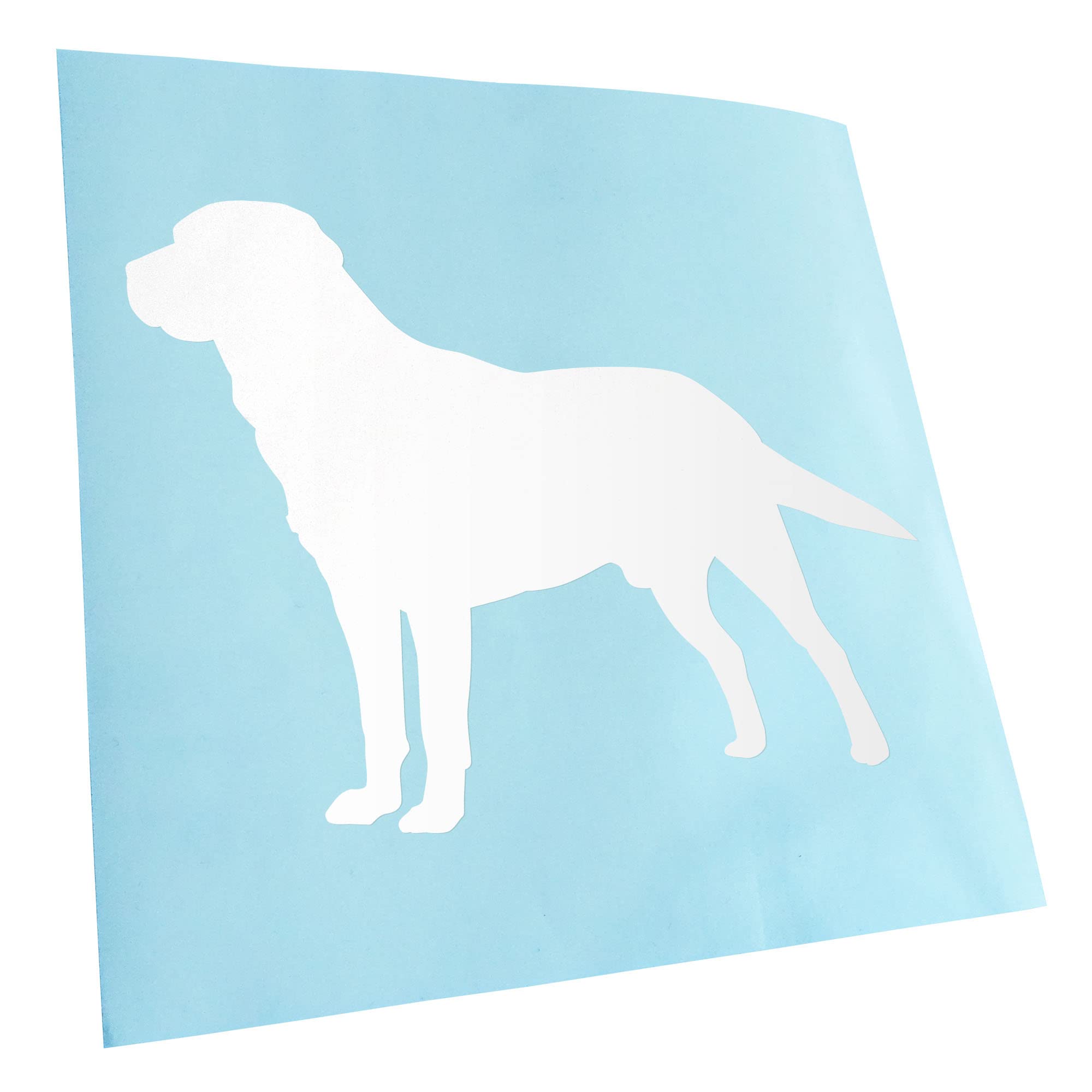 Kiwistar - Car Sticker - White - 40 x 31 cm Labrador Dog Retriever - Rear Window Car Sticker Weatherproof for Car Truck Moped Truck - Sticker Exterior Self-Adhesive Tuning Accessories for Window