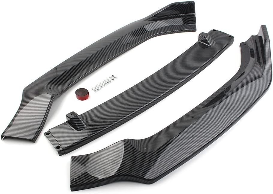 GZYF Front Bumper Lip Spoiler Splitter Body Kit Compatible with Audi A4 Sedan 4-DR 2017-2018(Aggressive Model), Stylish Carbon Fiber Look