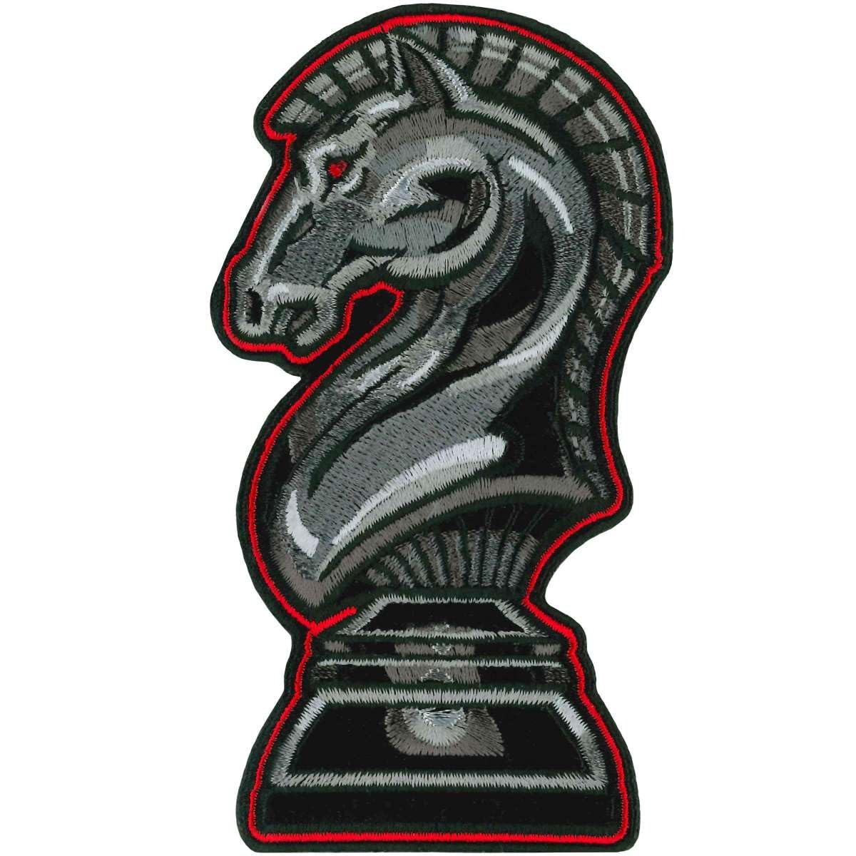 Hot Leathers Black Knight Chess Patch 3x5 PPQ2023-3 Width x 5 Height Inches