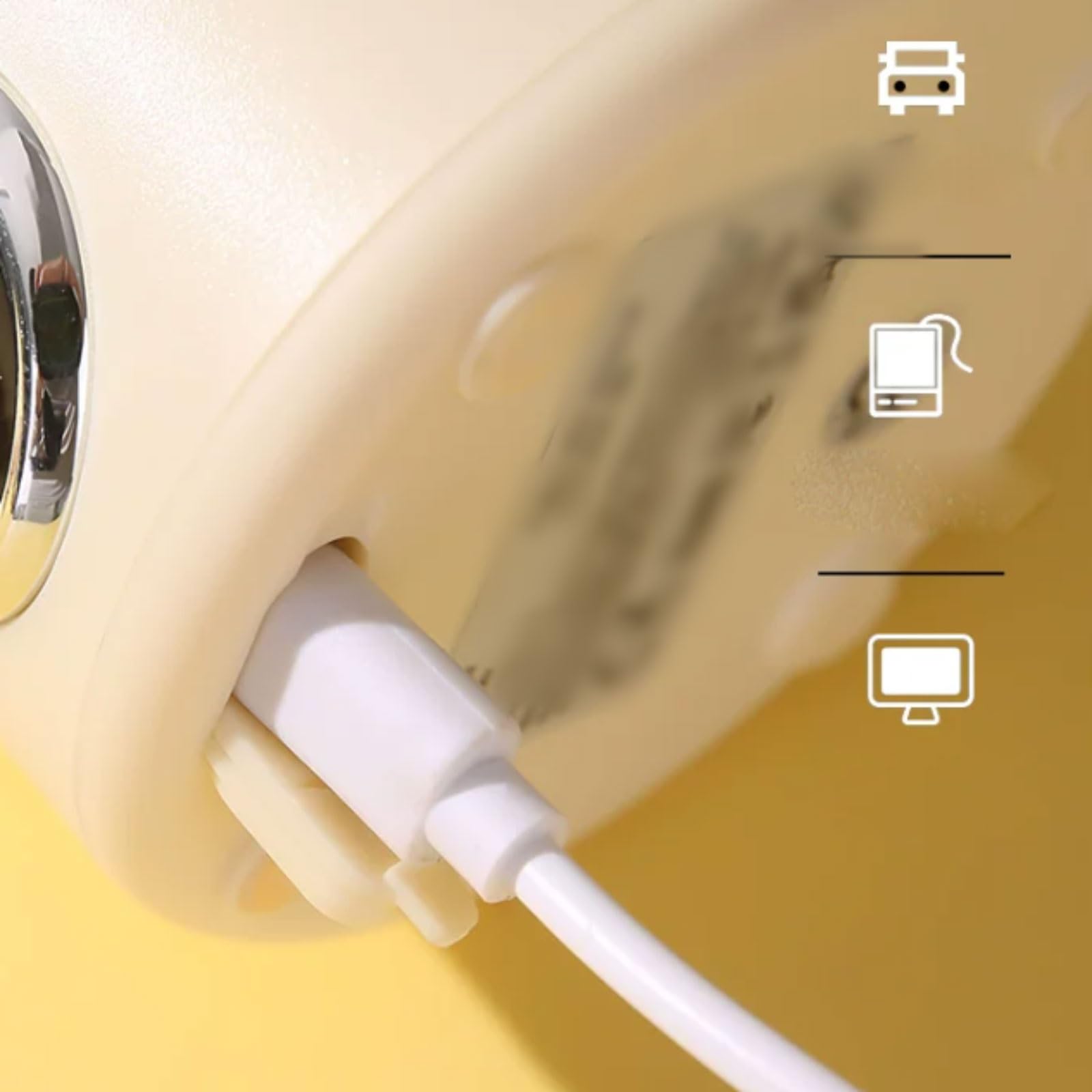 Potente Frullatore portatile in plastica Spremiagrumi personale a 12 lame Frullatore personale regolabile for frullati e frullati USB ricaricabile compatto(Groen)