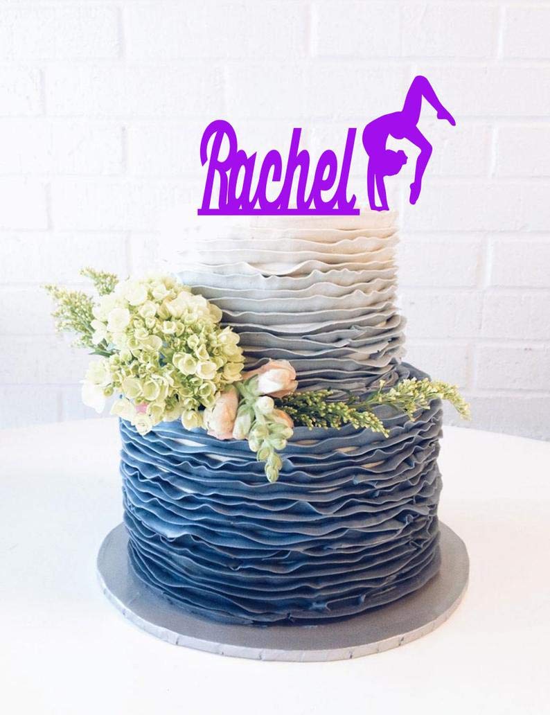 Buy Gymnast Cake Topper Set Name Cake Topper Gymnast birthday party