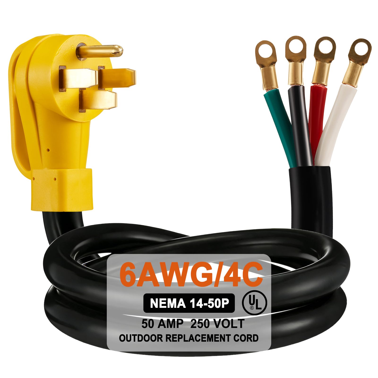 ブタバナケーブル Amazon.com: Suplevel Heavy Duty NEMA 14-50 Range Power Cord, STW