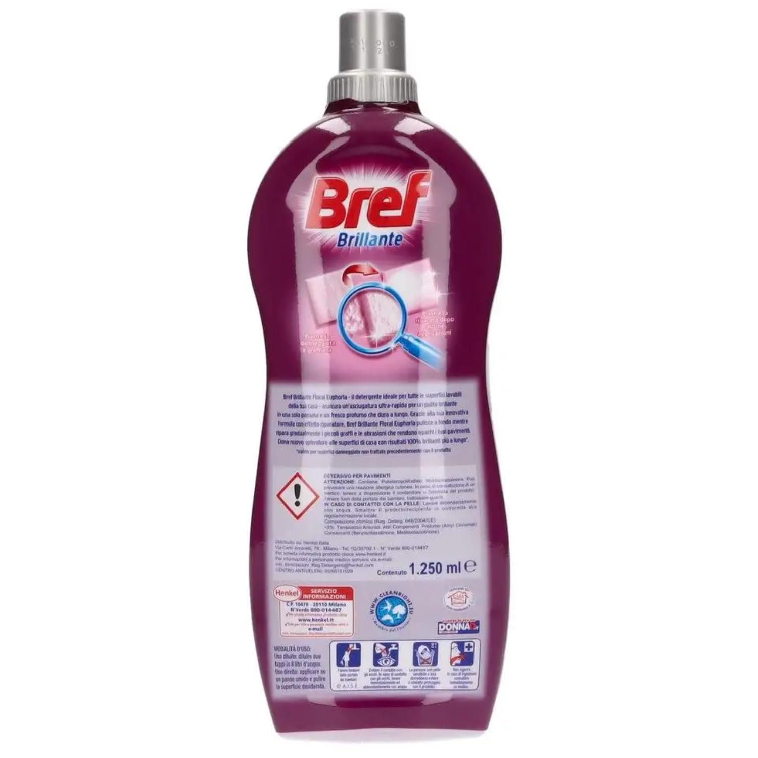 Detergente Pavimenti Floral Euphoria Profumato 1,25L kit con Spugna Brandizzata SPESA & RISPARMIO Inclusa – Variazioni 4/8/12 Pezzi (12)