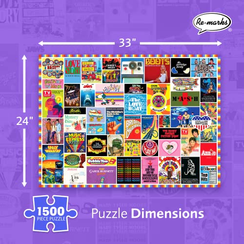 Re-marks 1970s Pop Culture Puzzle, 1500 Piezas para todas las edades miniatura 3