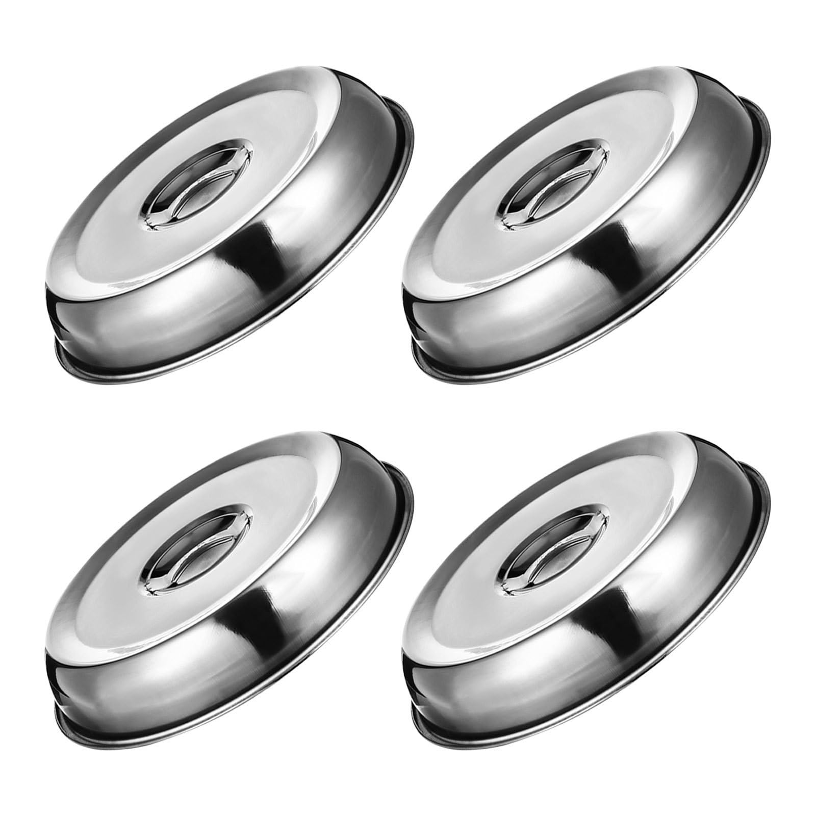 YARNOW 4 Pezzi Copertura Accessorio Versatile in Inossidabile per Barbecue per Cucina Riscaldamento Uniforme, per Bistecche e Hamburger Picnic e Riunioni