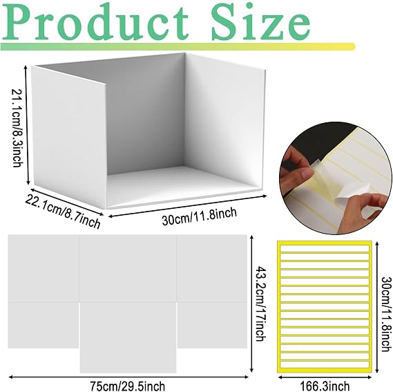 3 Pcs DIY Cardboard Diorama Display Kit 11.8 x 8.7 x 8.3 Project Box with Double-Sided Tape, Ideal for Crafting Toys, School Projects & Model Scenes