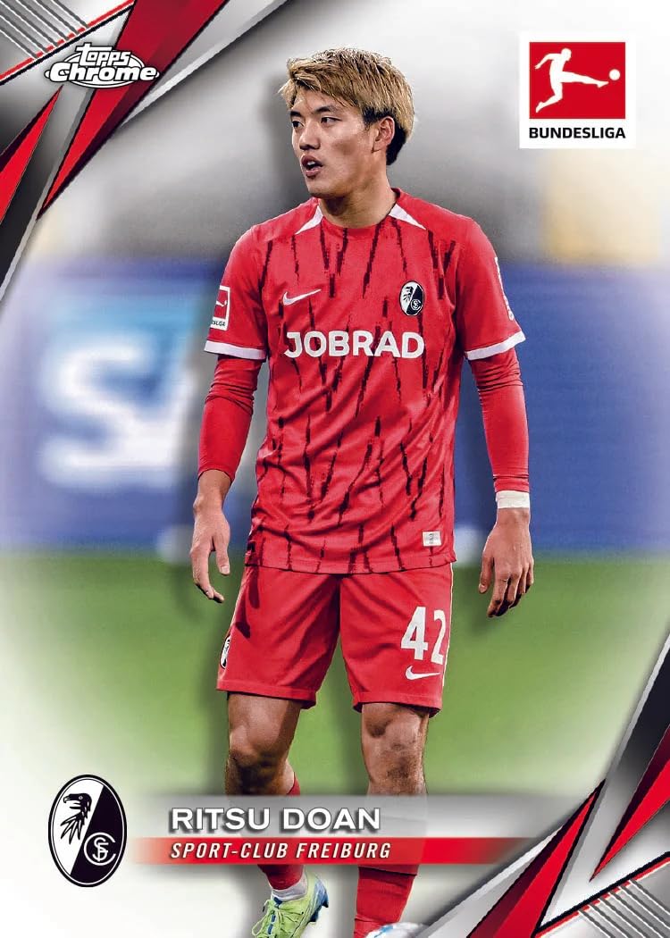 Topps Chrome Bundesliga Season 2024/25 Fussball Vorteilsbox - 7 Packungen pro Box - 4 Karten pro Packung