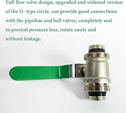 Miniatura 3 de M8039 se adapta a MaxLine RapidAir 34 "en línea válvula de bola para 34" Max Line Air Tubing