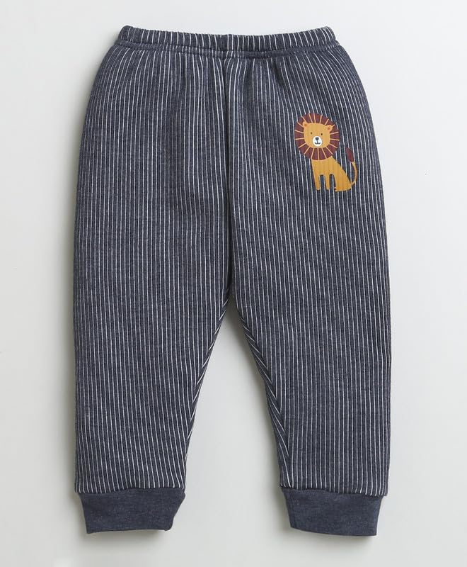 BUMZEE Peb9636 T-shirt termiczny i spodnie do biegania dla chłopców, pełne rękawy, bawełna, ciemnoszary