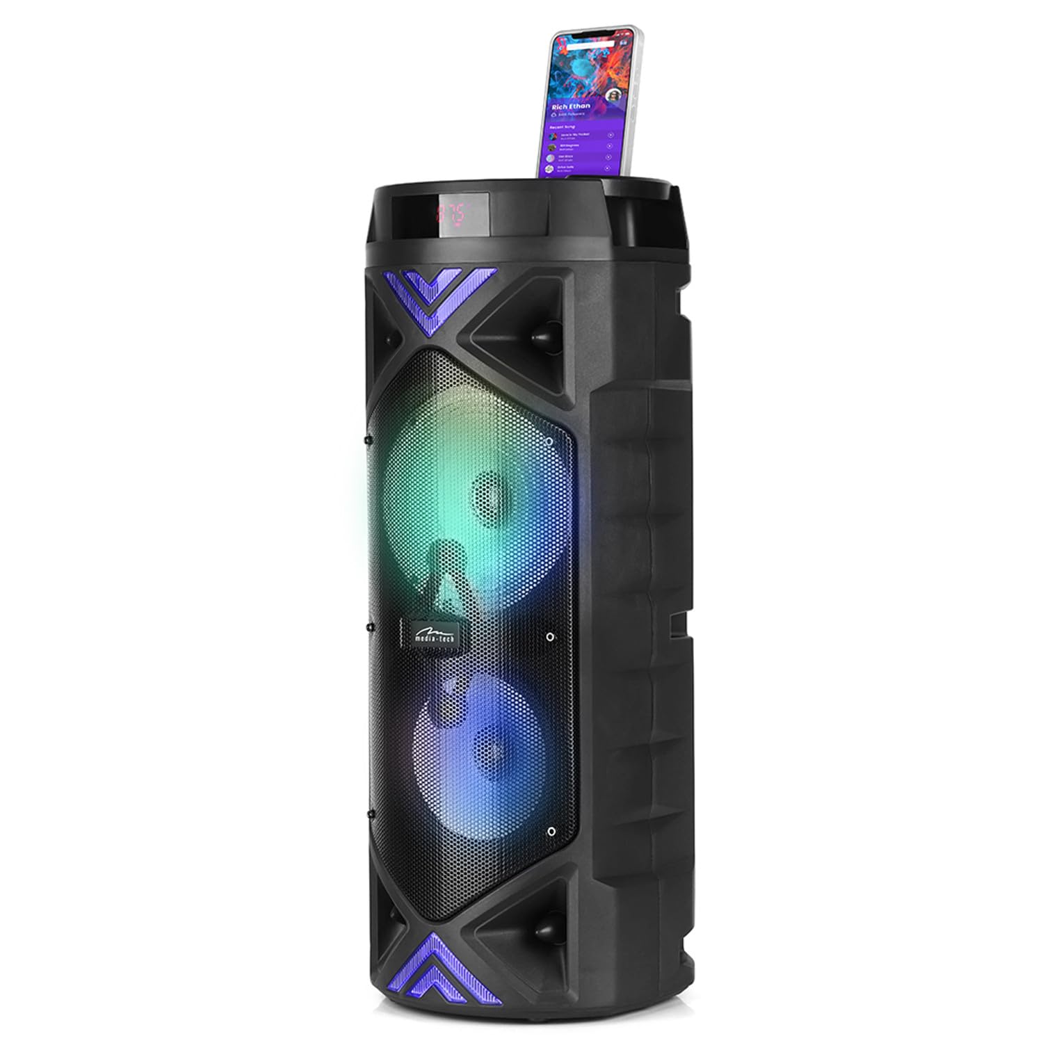 media-tech Enceinte Portable, karaoké, Bluetooth 5.0, 1400W, MT3182