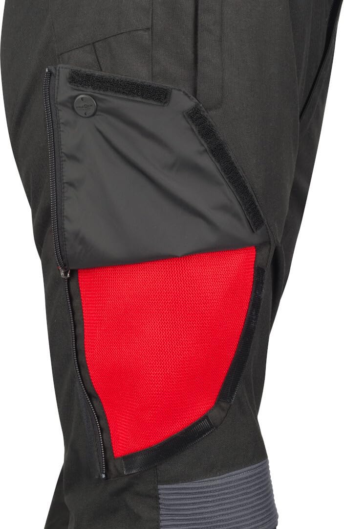 Bering Halifax 17353 wodoodporne motocyklowe spodnie tekstylne, czarny/antracytowy, 2XL