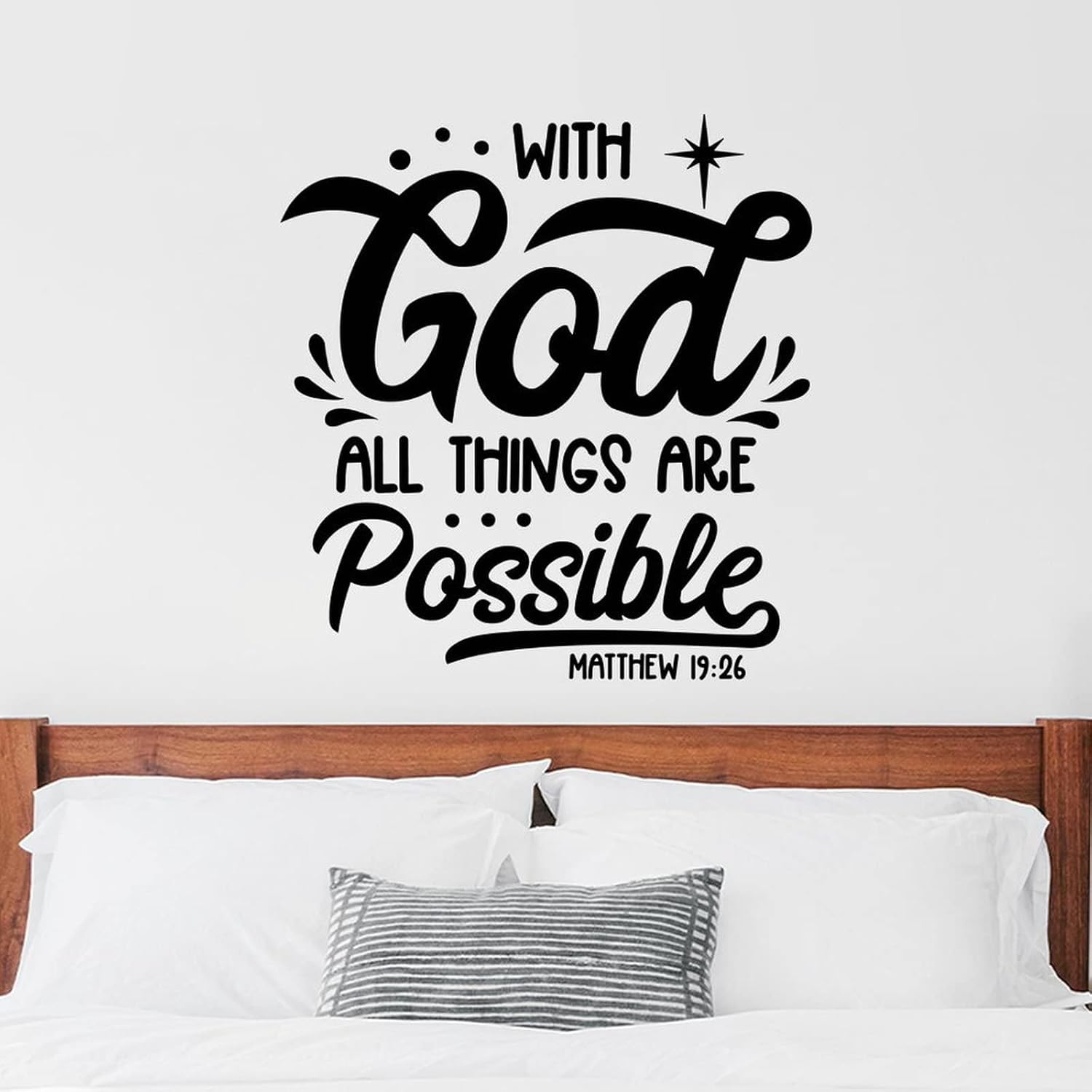 Vinyl Stickers Bible Verses All Things are Possible Room