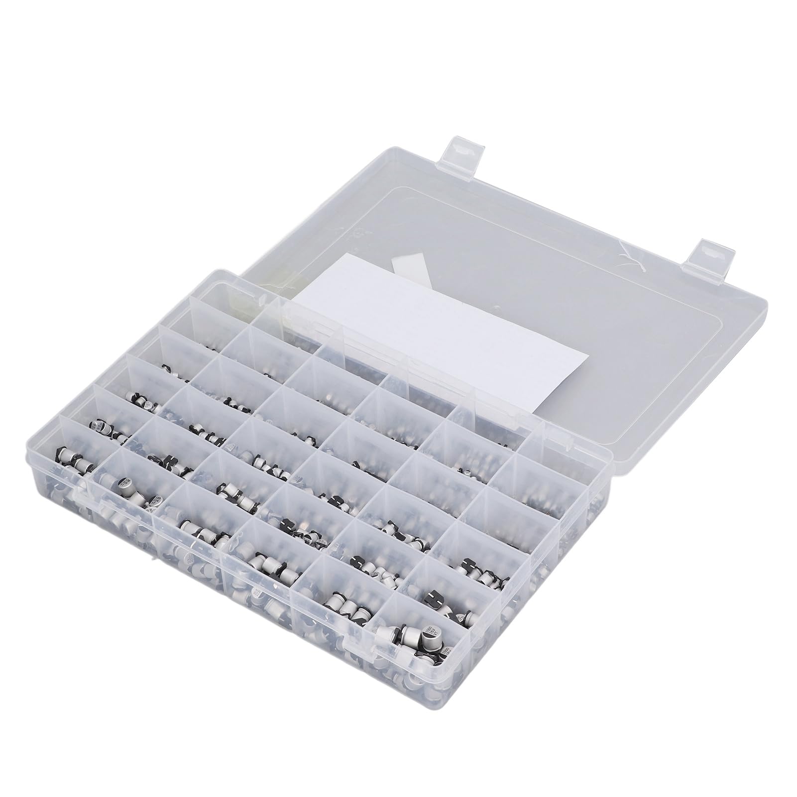 Condensador Electrolítico SMD, Kit Surtido de Aluminio, 1520 Condensadores de 1 UF a 1000 UF para Aplicaciones Automotrices