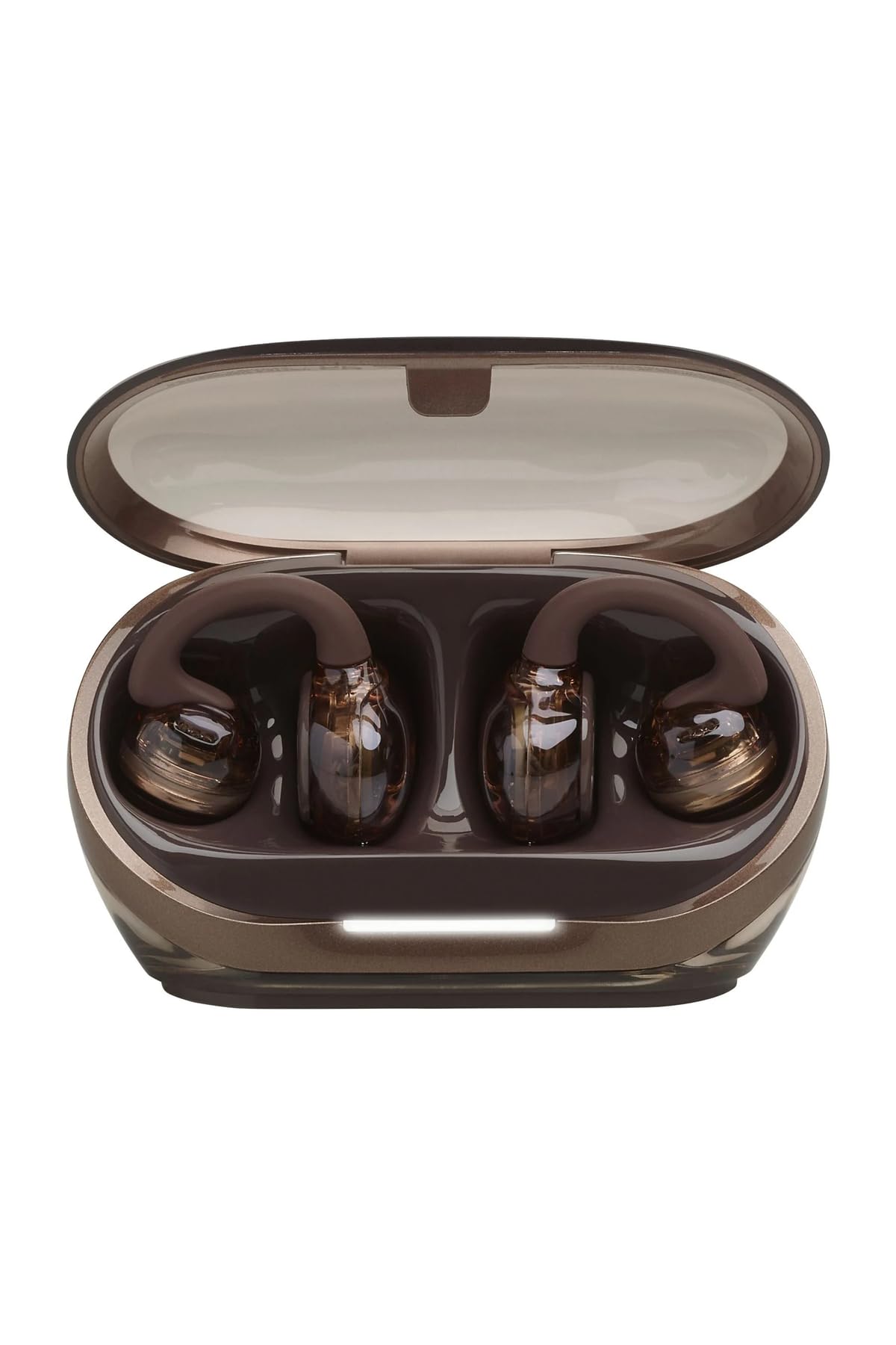 JBL Soundgear Clips, True Wireless Słuchawki, Ghost Copper | Otwartej Konstrukcji, SonicArc Design, do 32 Godzin Działania, Odporne na Wodę i Kurz IP54, Technologia JBL OpenSound