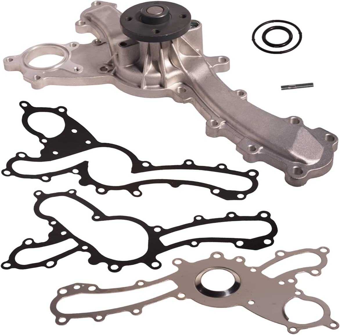 AUQDD AW6143 Professional Water Pump Kit With Gasket Fit For (To 10-2017) 2006 Lexus GS300 /07-15 GS350 /07-18 GS450h /06-15 IS250 /06-17 IS350 /16-17 IS300 RC300 RC350