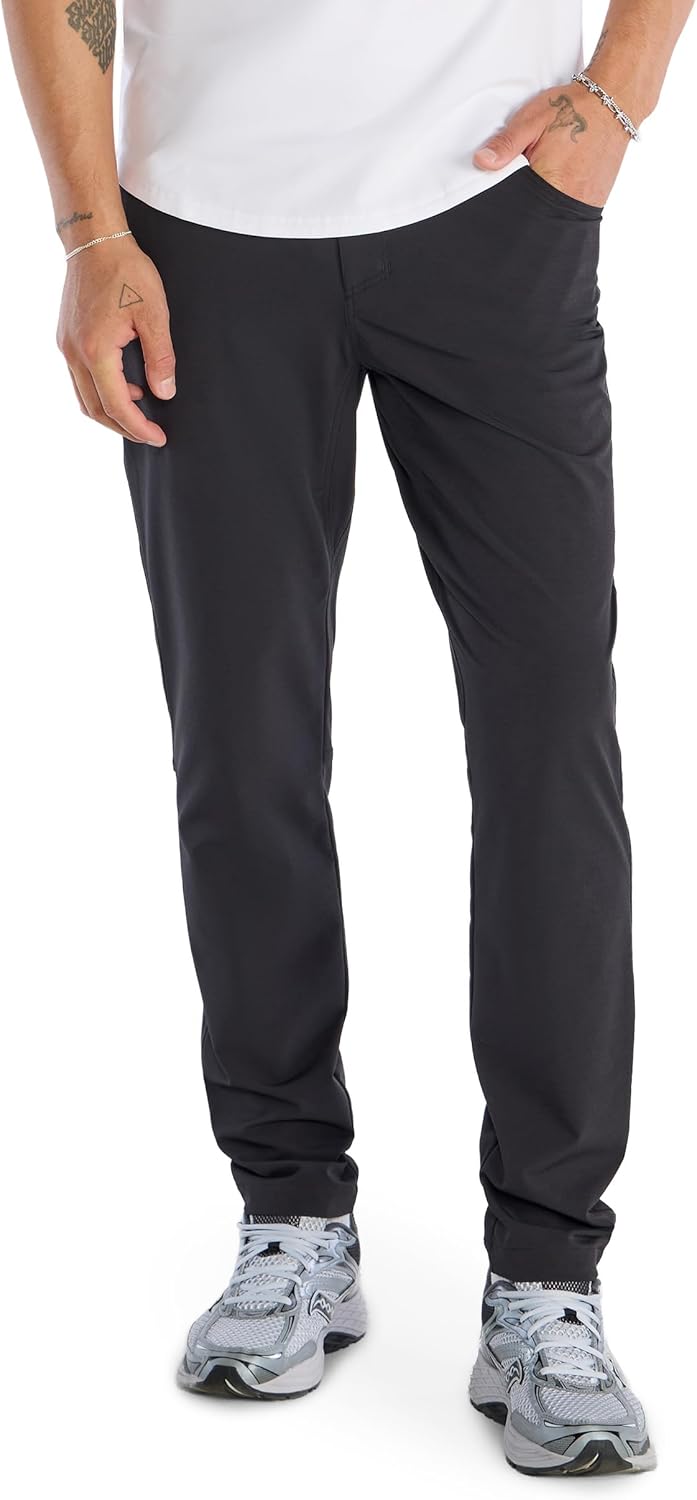 BYLT Basics Ripstop Pant for Men - Hidden Zipper Pocket, Drawcord Waist, Stretch Ripstop Fabric, Outdoor & Casual Pants