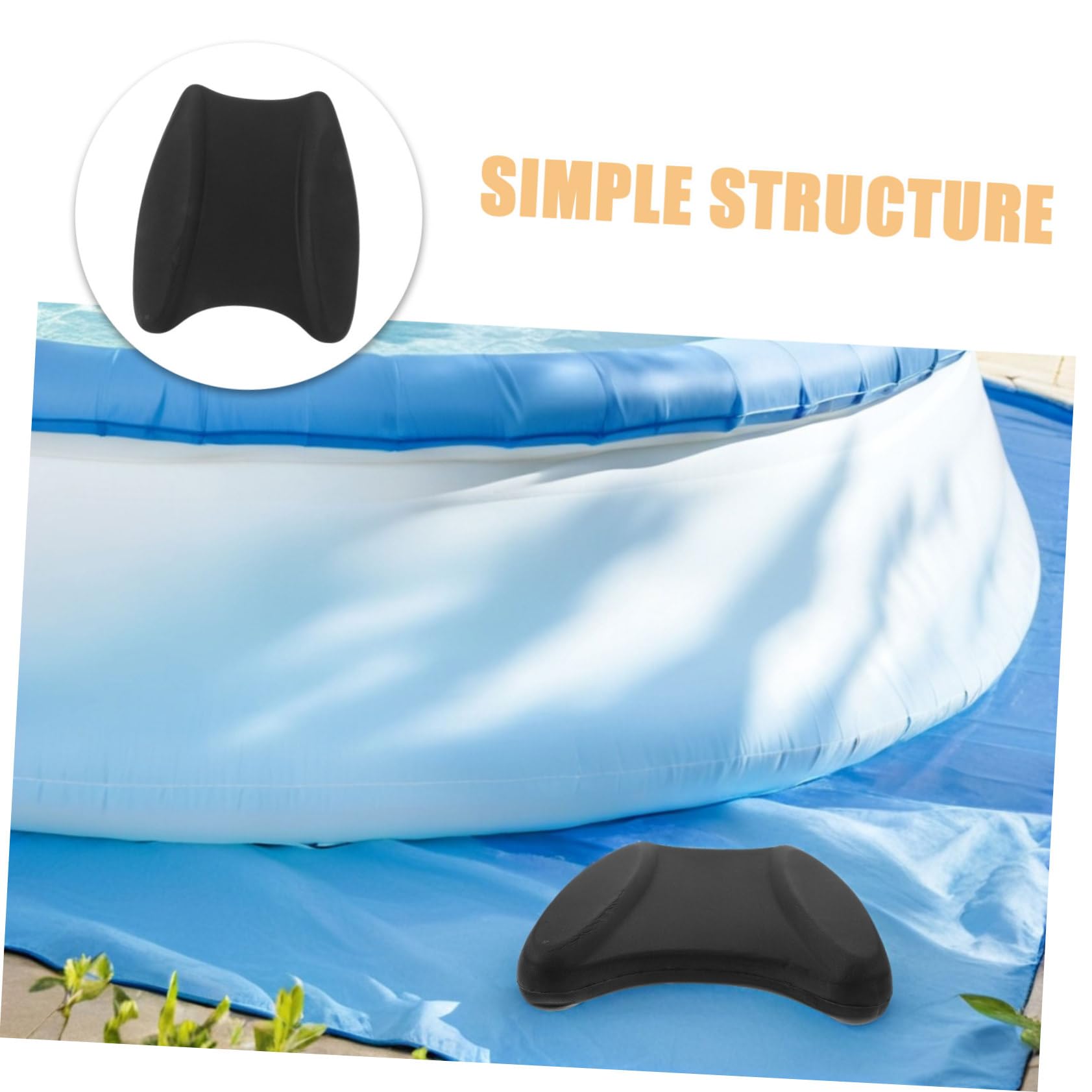 GALPADA Tabla de Natación Eva 2 Piezas para Entrenamiento de Piscina | Negro, Apoyo para Agua y Mejora Técnica, Diseño Ligero y Portátil para Niños y Adultos