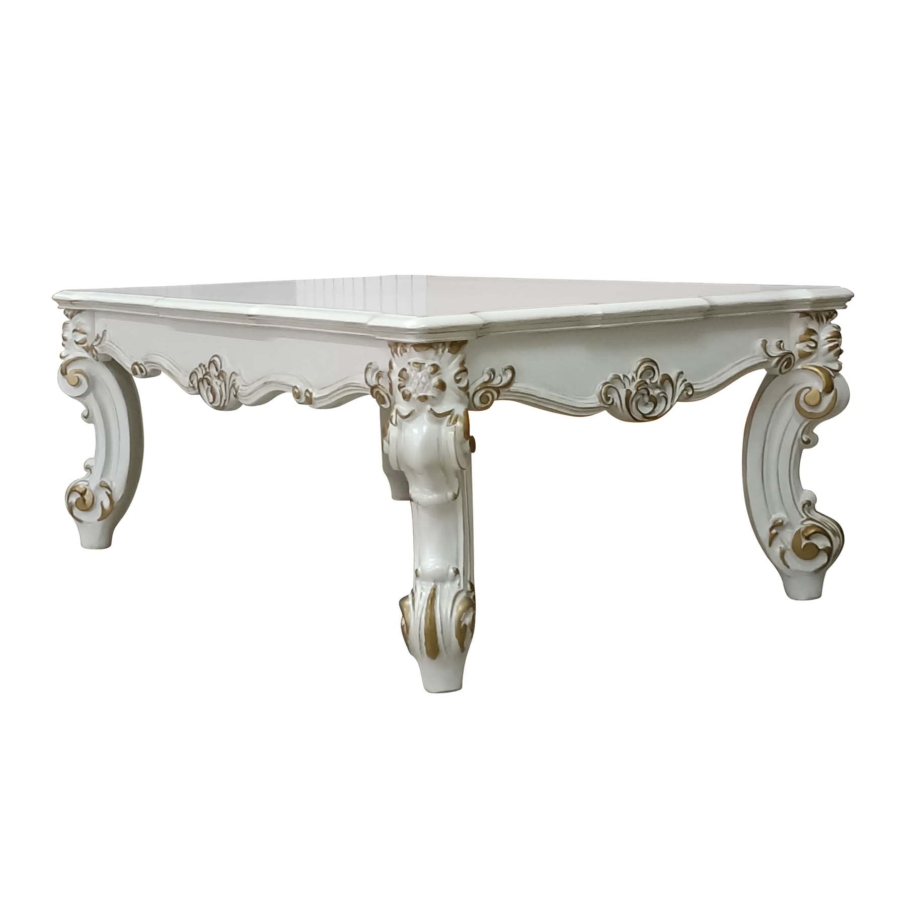 Lv01332 - Coffee Table   Antique Pearl Finish - Vendom Ii