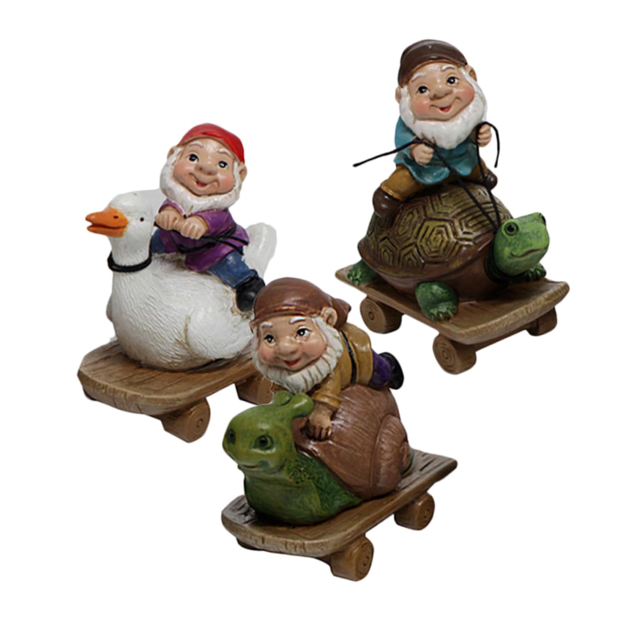 ibasenice 2 Set Da Prato Strenne Natale Soprammobili Natale Decorazione Gnome Gnomi Da Giardino Nani Da Giardino Cattivi Gnomi Da Cortile Ornamento Gnome Resina 3 Pezzi * 2