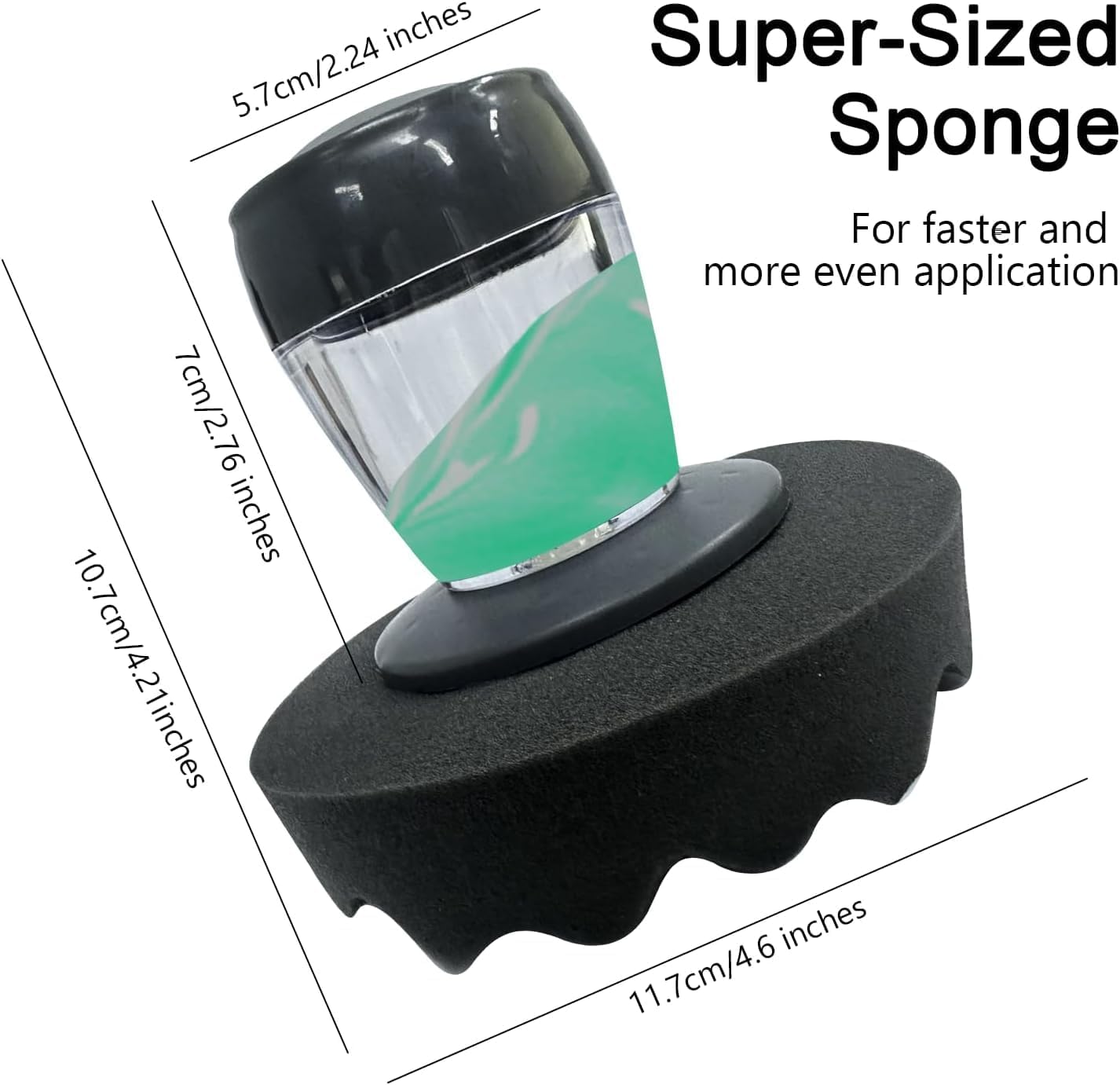 Tire Dressing Applicator Durable Reusable Streak-Free Foam Sponge Pad