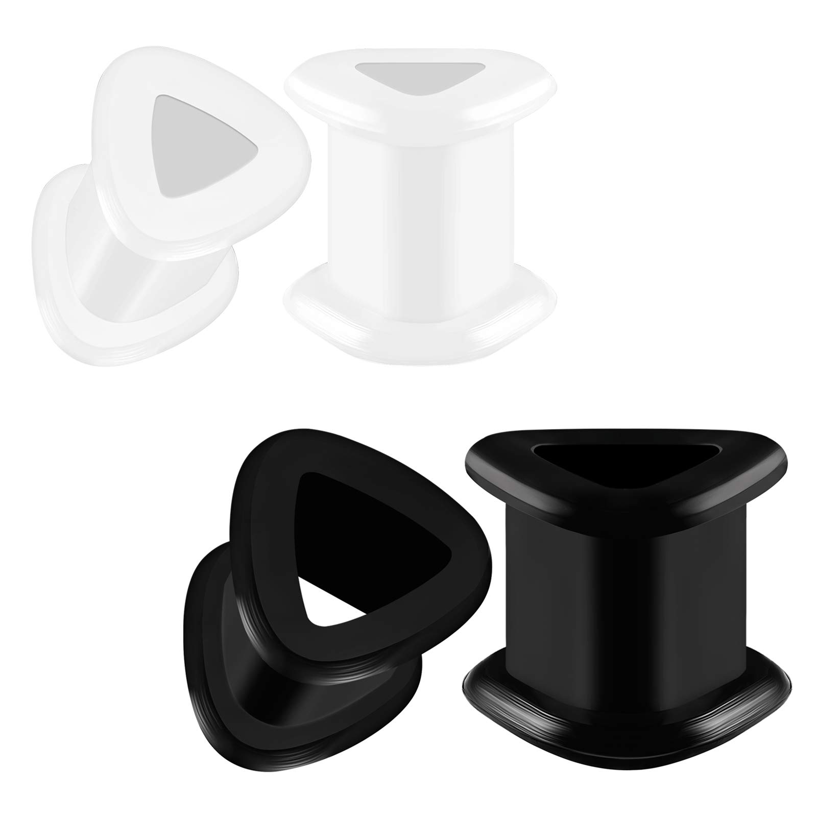 BIG GAUGES シリコンブラックアクリルソリッドダブルフレアサドルピアスジュエリーストレッチャー 耳プラグイヤリング フレッシ Amazon | BIG GAUGES 3ペア ブラックシリコンダブルフレアサドル ソリッドピアス ジュエリー 耳 肉 ストレッチャー プラグ  イヤリング ローブ | ボディピアス 通販