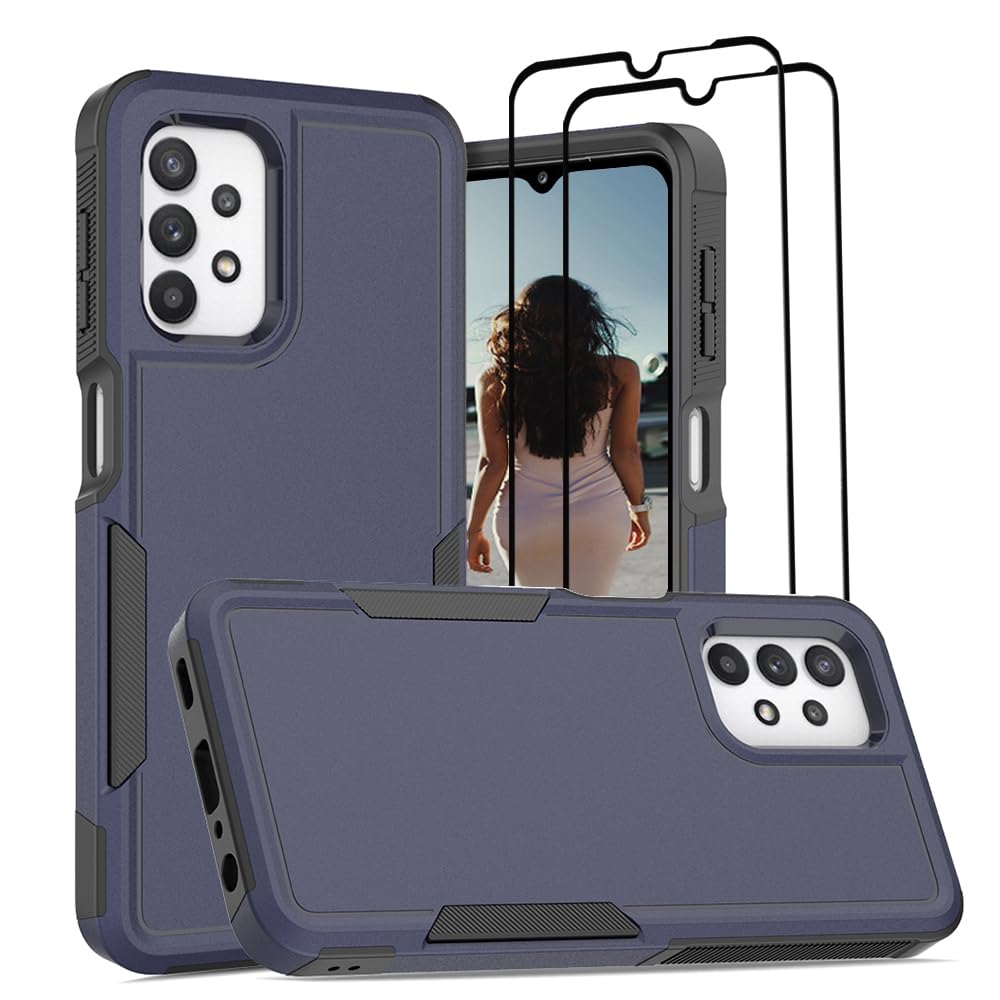 Jeylly Dual Layer Case for Samsung A32 5G in Navy Blue
