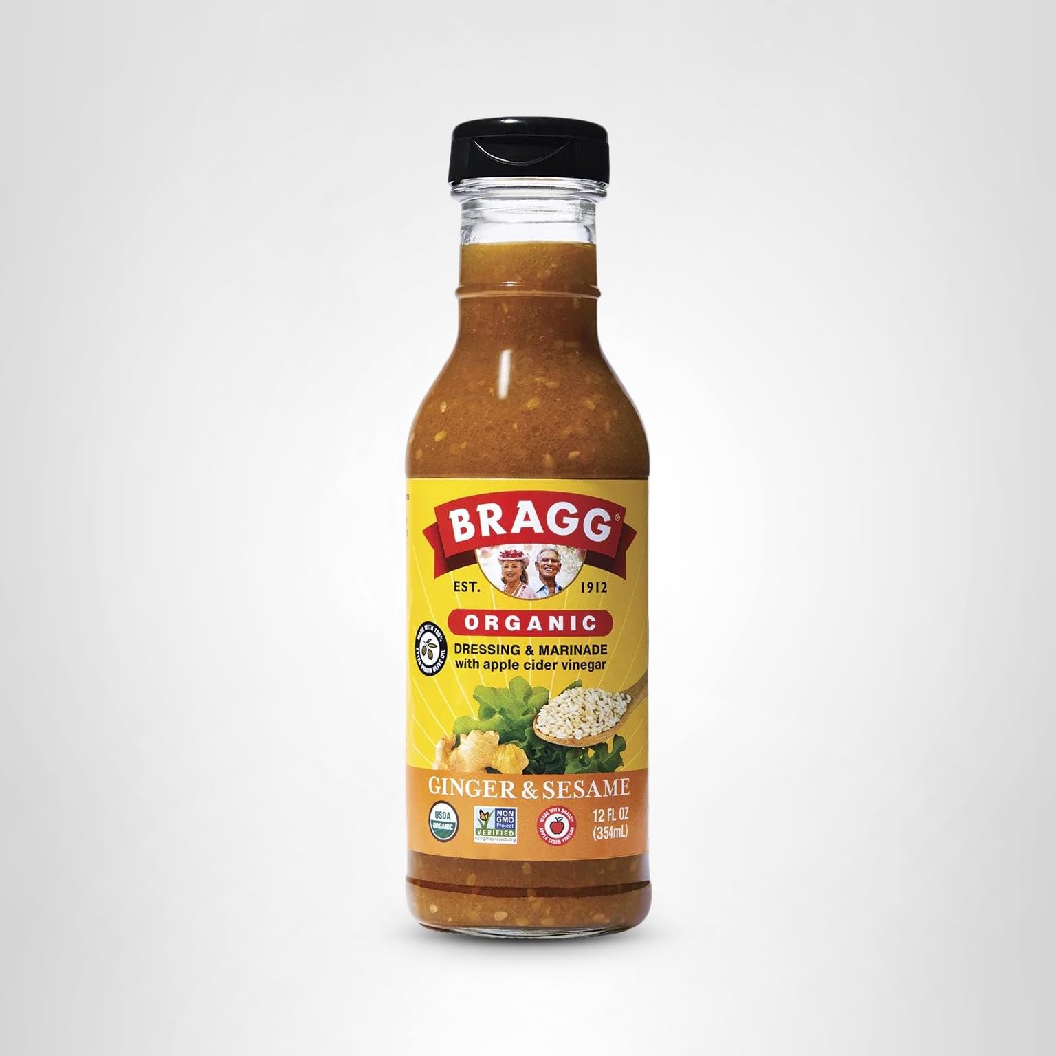 braggs salad dressing Amazon.com : Bragg Organic Ginger and Sesame Salad Dressing and Marinade -  12 fl oz