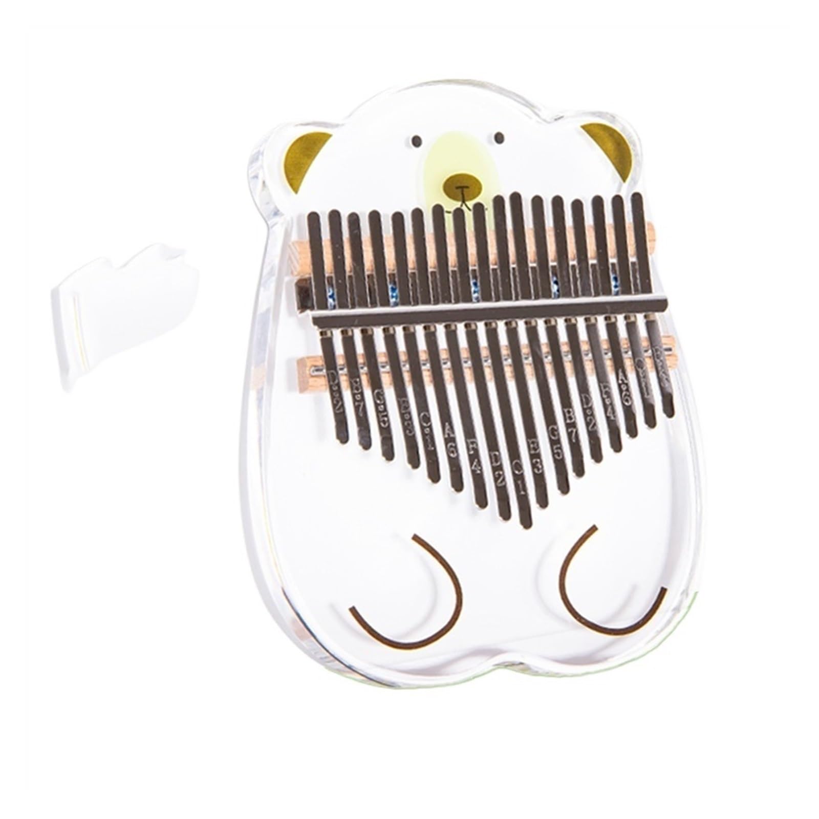 kalimba strumento Simpatico strumento musicale Kalimba vendita caldo 17 toni pollice pianoforte acrilico principianti kalimba (Color : 2)