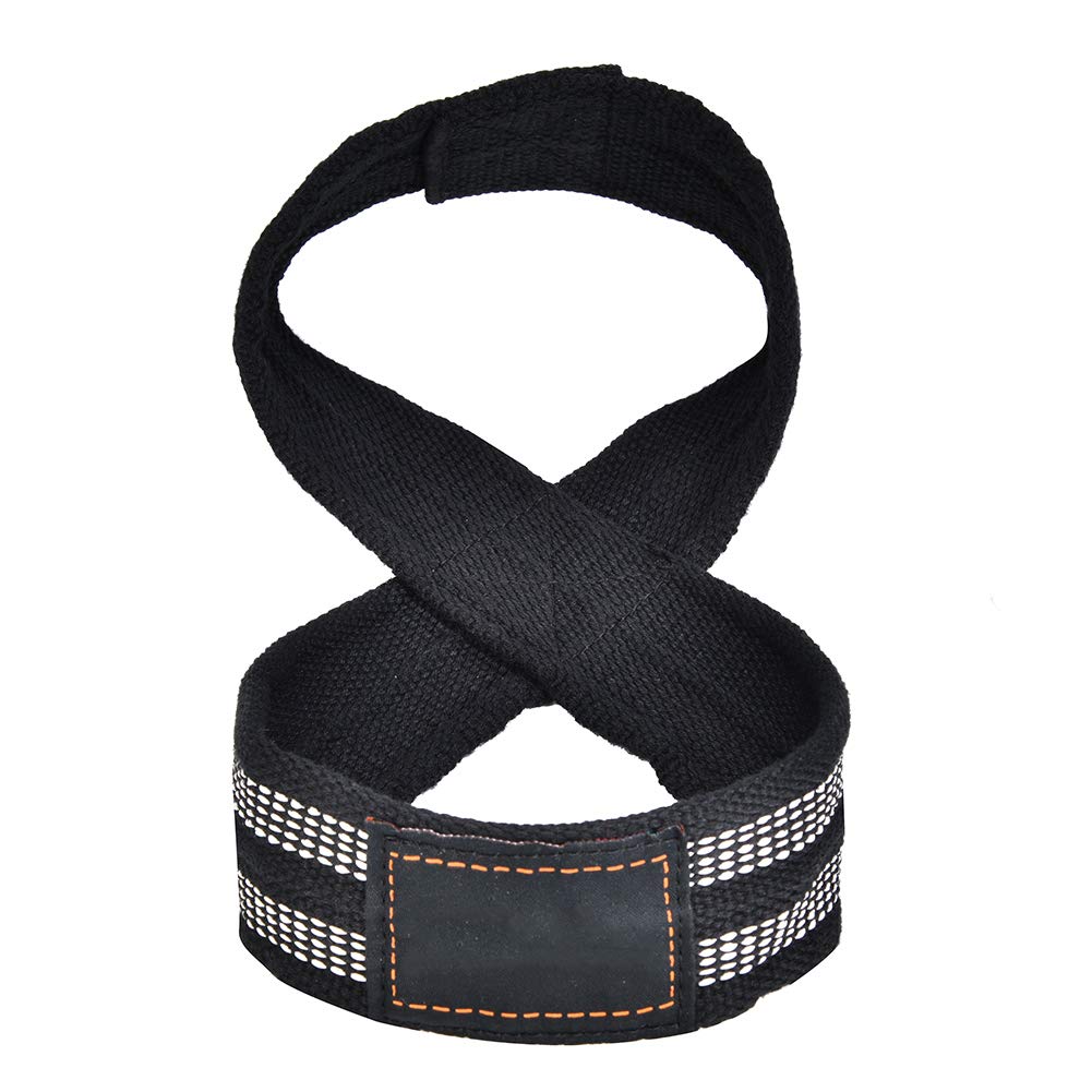 Weight Lifting Wrist Strap, 1 Paar Abbildung 8 Weight Lifting Straps Dead Lift Wrist Strap für Klimmzüge Horizontal Bar Powerlifting Gym Fitness Bodybuilding-Ausrüstung(S.)