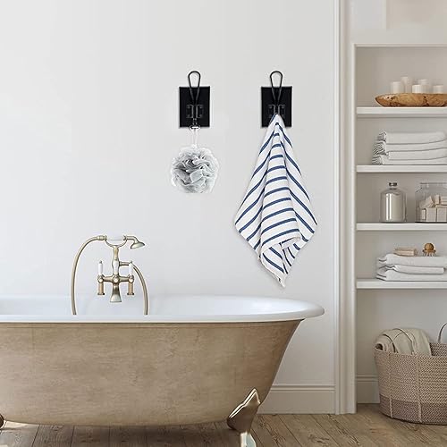 Miniatura 4 de Ganchos para colgar en la pared, paquete de 2 ganchos de pared de madera para colgar, gancho para toallas para baño, dormitorio, entrada, cocina