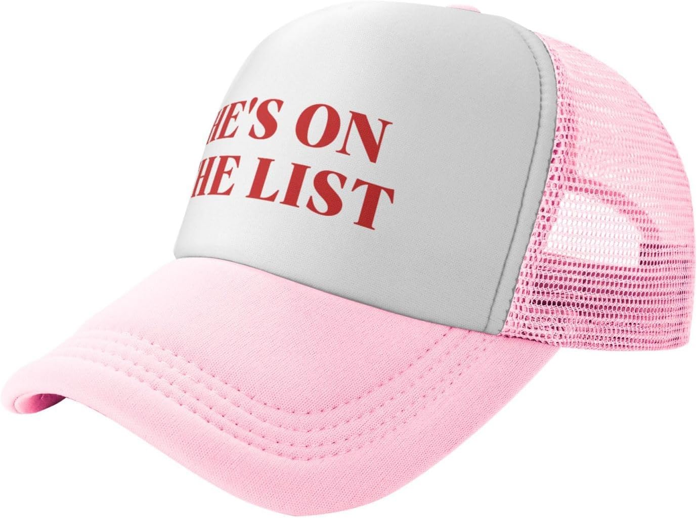 He’s On The Lists Mesh Hat Trucker Baseball Cap
