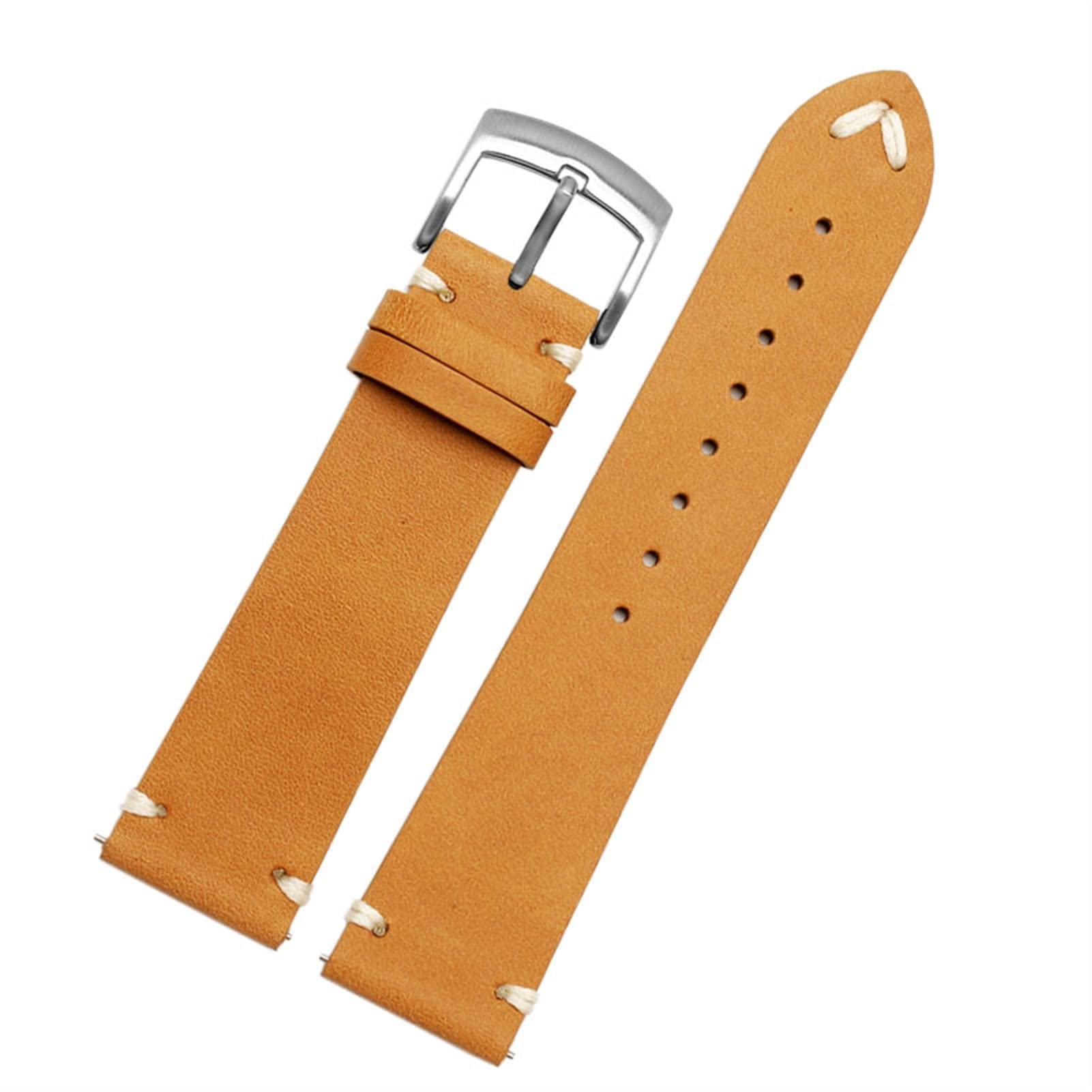 Bracelet en cuir vachette souple 20mm, idéal pour Citizen BM8475