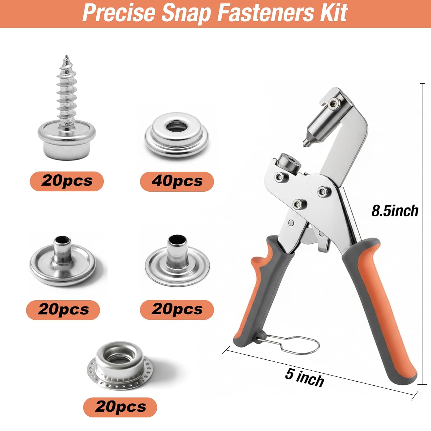 1set,Eyelet Tool, Eyelets for Paper Crafts,Eyelet Tool kit,8.3 inches, Suitable for Leather, Canvas, and Waterproof Fabric