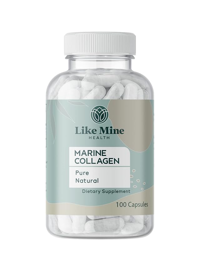 Like Mine Marine Collagen 100 Capsules No Fillers Pure Natural Bioavailable
