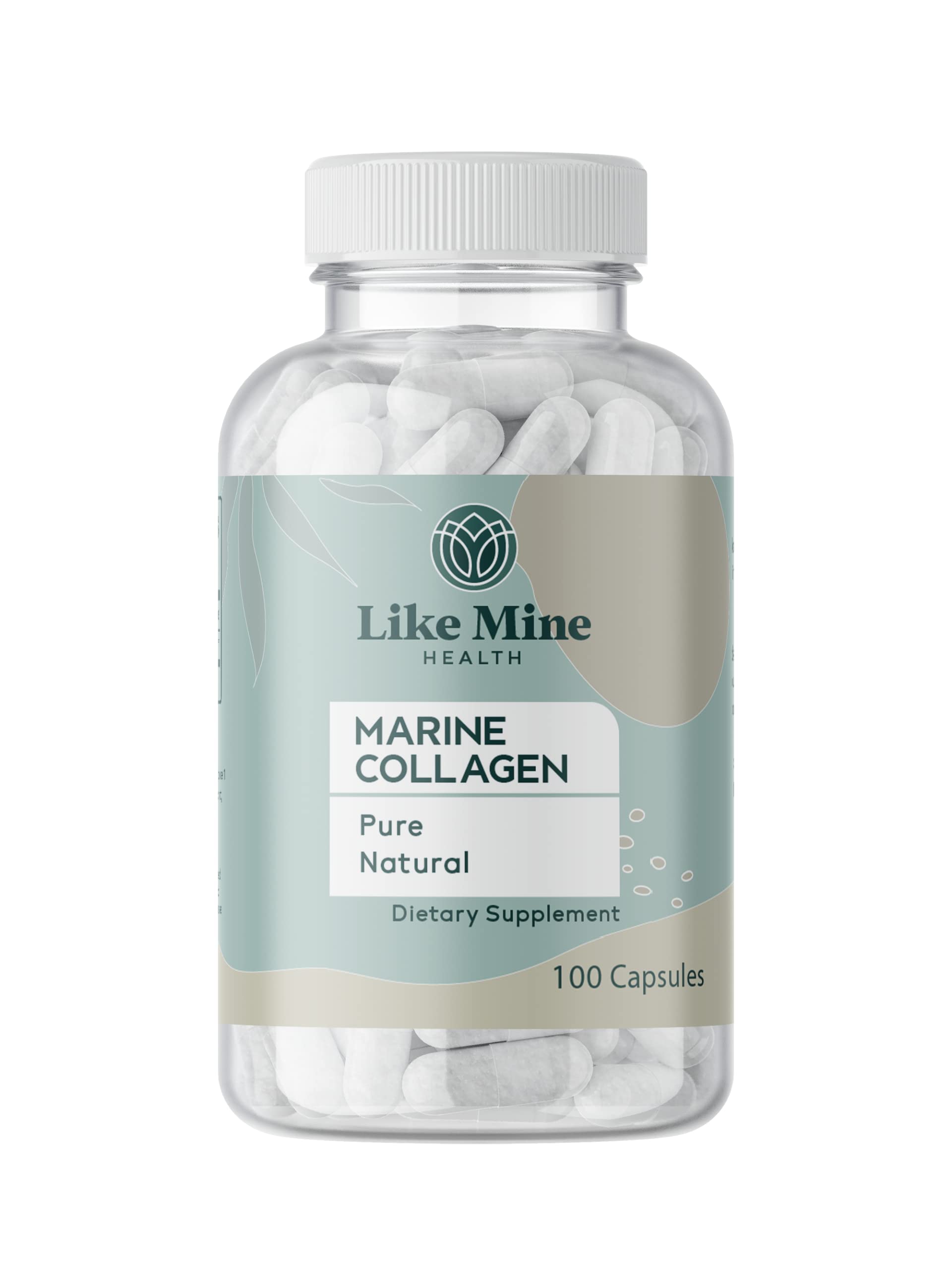 Like Mine Marine Collagen 100 Capsules No Fillers Pure Natural Bioavailable
