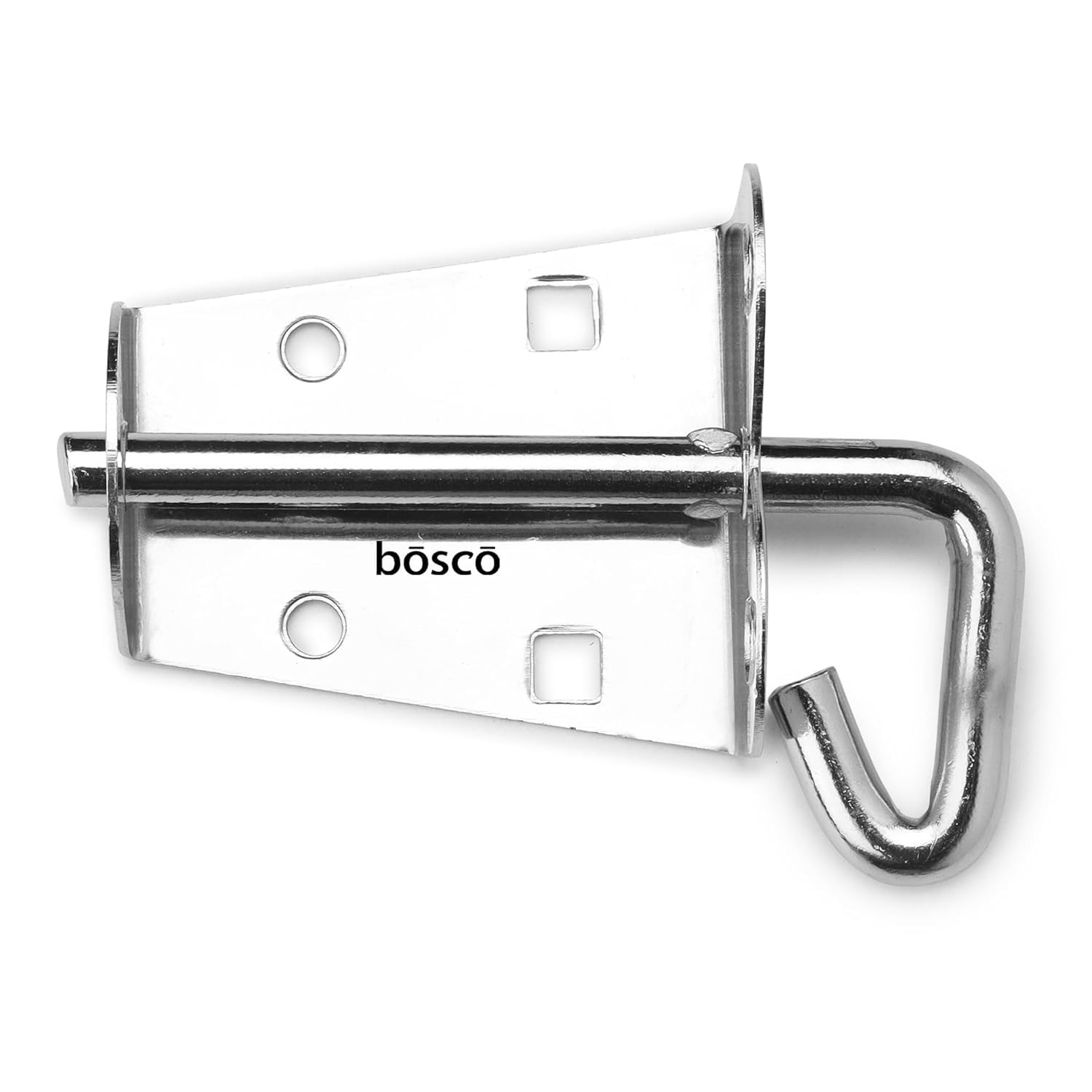 BOSCO® Locking Bolt Set of 2 | Heavy Duty Tower Bolt Latch Lock for Door, Window, Bathroom, Kitchen, Home & Office | MS Chrome Finish | Easy to Install | Premium Door Fittings — Amazon image 2