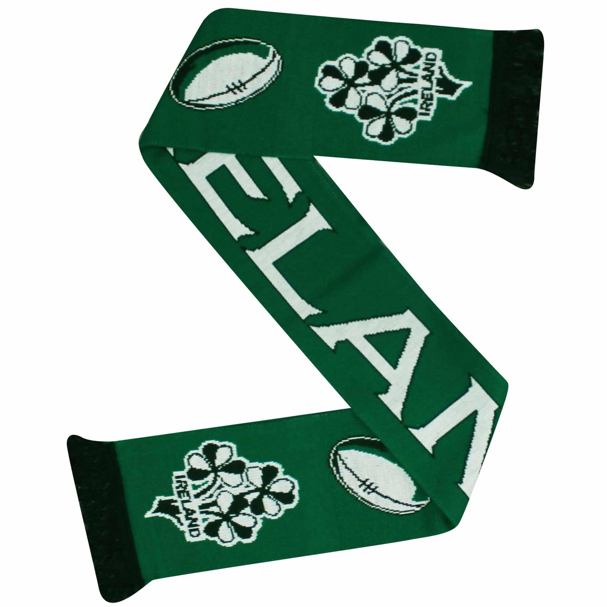 GIFTS 4 ALL Ireland Rugby Fans Scarf, Ireland Rugby Souvenir Scarf, Ireland Match Day Rugby Supporters Scarf, Irish Rugby Fans Scarf
