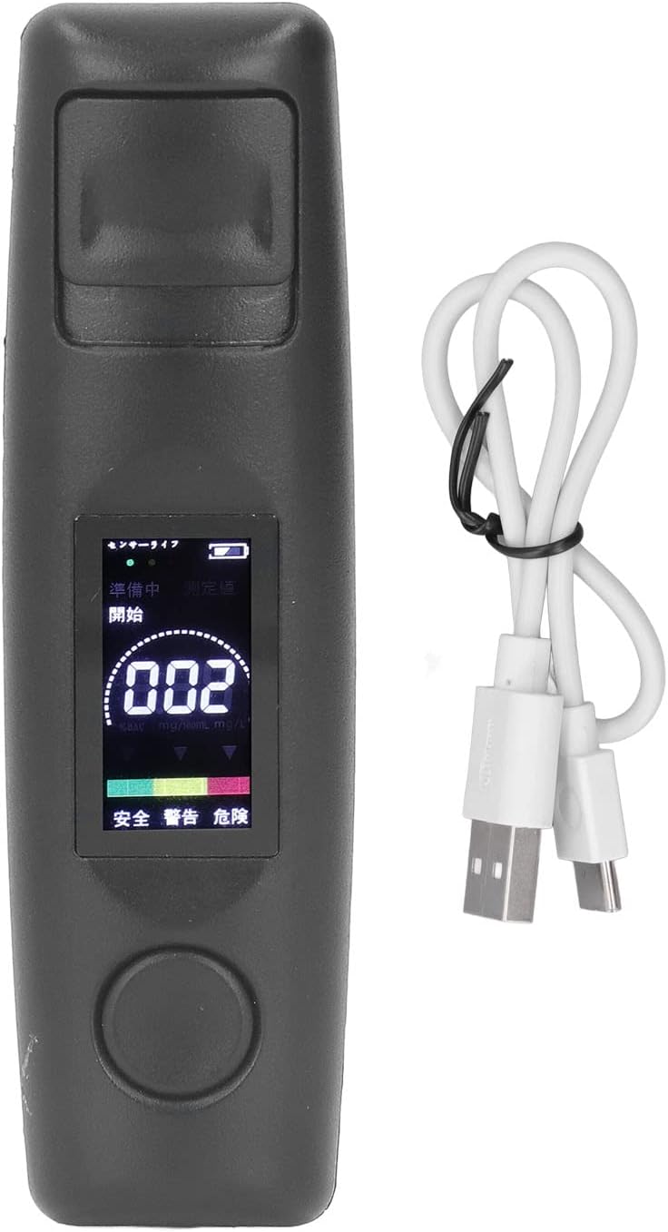 Breathalyzer Alcohol Tester Canada Keychain,Black Portable Breathalyzer
