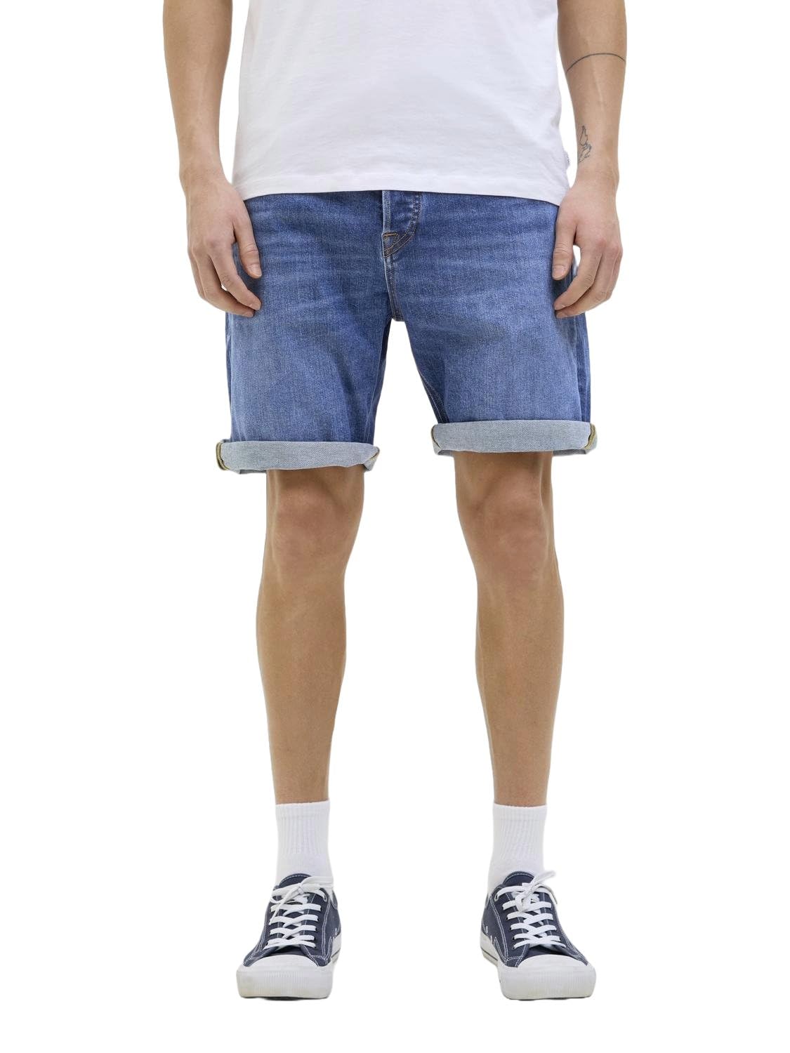 JACK & JONES Rick Original 360 Denim Shorts-Blue Denim - AM 365-Medium
