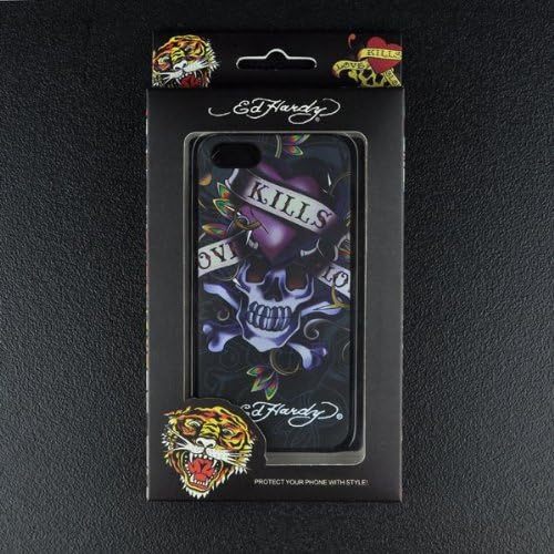 Tokyo Monogatari Luxury Ed Hardy Case For iphone 5S 5 Skull Tiger Plastic Hard Protective Cover For iphone5 5s