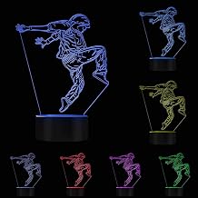 The Geeky Days Hip Hop Dancer LED Night Lights Modern Dancer Street Dancer 3D Optical Illusion Lamp Dance Studio Decorative Lighting Decor Gift for Dancers