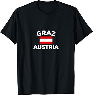 Graz Austria Austrian City Flag Tourist Souvenir Travel Home T-Shirt