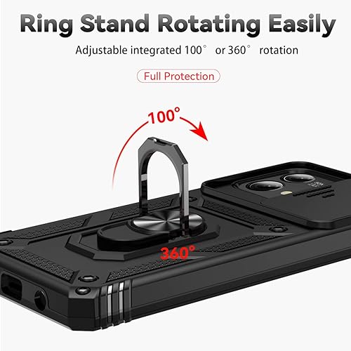 Miniatura 6 de Funda para Moto G Stylus 5G 2023 con cubierta deslizante para cámara y protector de pantalla HD prueba de caídas de grado militar Funda protectora