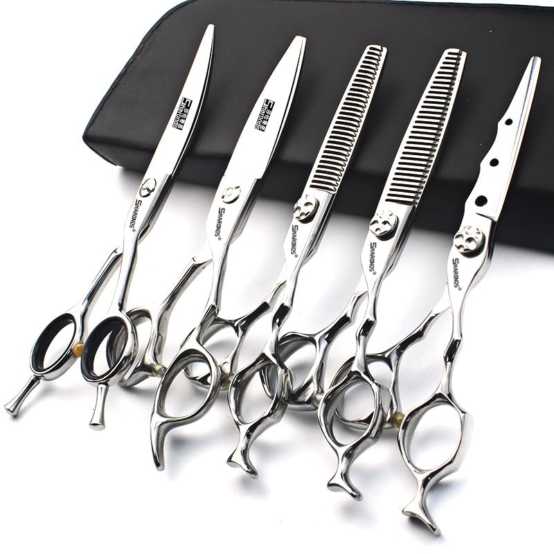 SHARONDS Forbici professionali per capelli Forbici da taglio per capelli da 6 pollici 440C Forbici da salone Forbici da parrucchiere Forbici per effetti Set di forbici da parrucchiere Tasso di