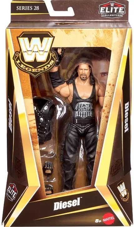 WWE Elite Legends Diesel Action Figure & Accessories, Series 28 6-Inch Collectible Set